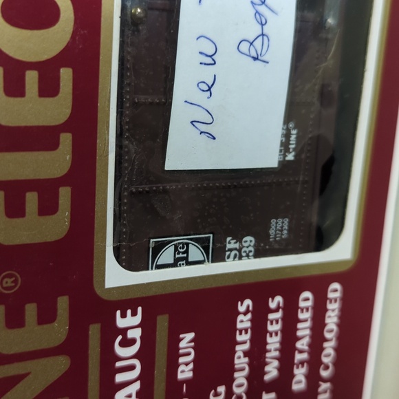 2/$15 K-Line 0/027 gauge ATSF San Francisco boxcar K-64239 train electric - Picture 3 of 6